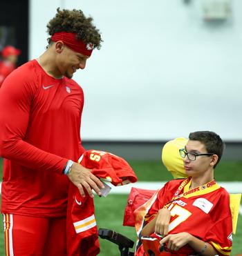 Patrick Mahomes Visits a Handful of Kids and Insists Their Dreams